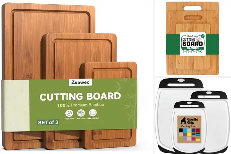 Detailed view of Best 3 Piece Cutting Board Set