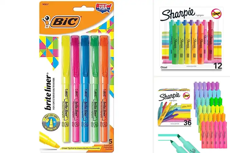 Detailed view of Best Chisel Tip Highlighters