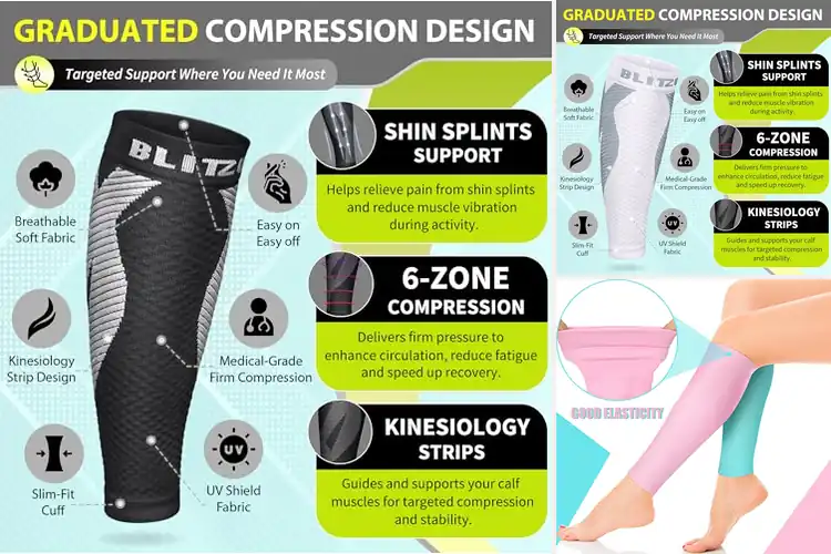 Detailed view of Best Footless Compression Wear