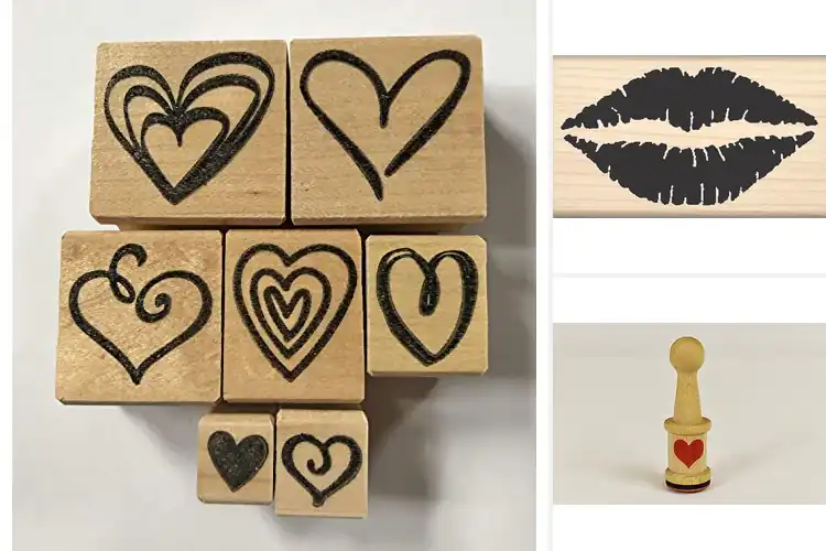 Detailed view of Best High Quality Rubber Valentine Stamps
