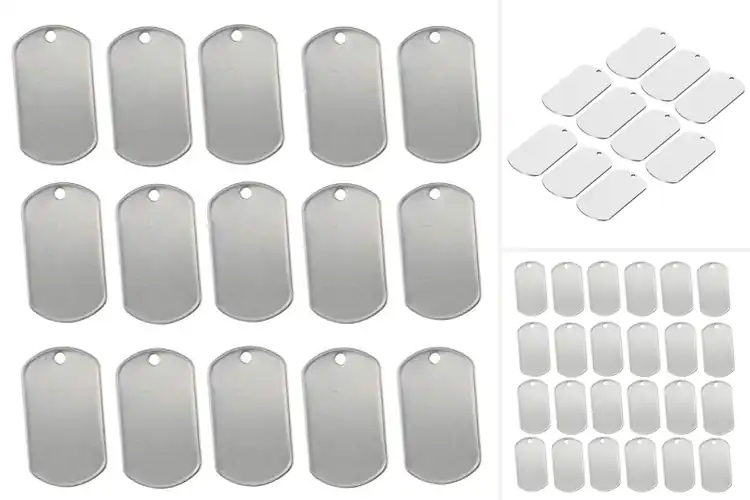Detailed view of Best Stainless Steel Dog Tags: Durable, Bright & Engraved