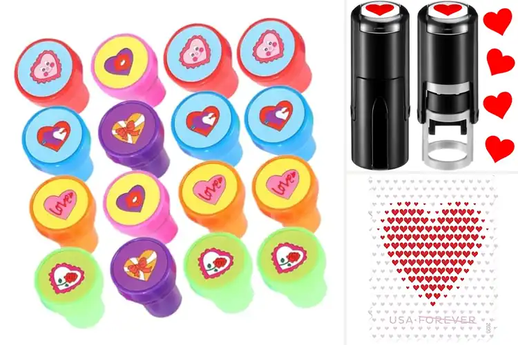 Detailed view of Best Valentine Heart Stamps