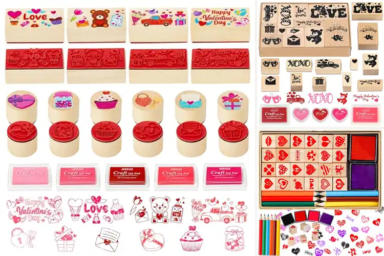 Detailed view of Best Valentine’s Rubber Stamps Sets