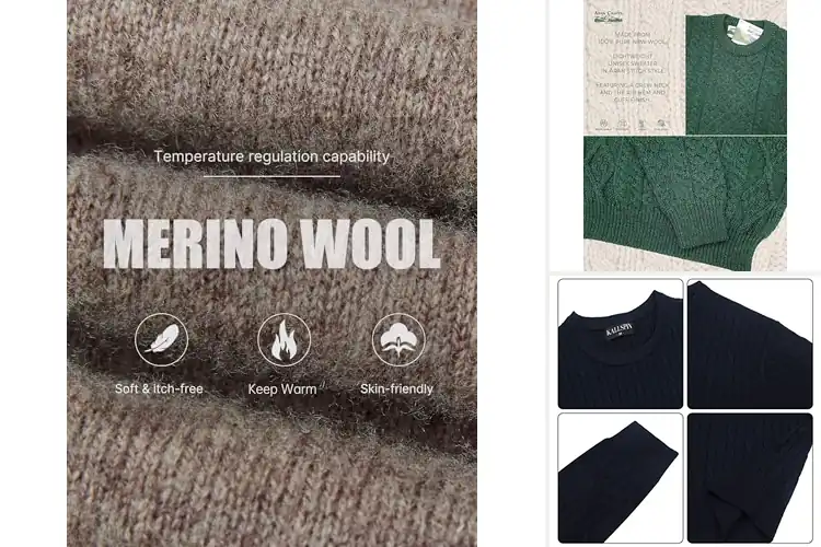 Detailed view of Best Wool Sweaters For Men: 8 Top Picks for Warmth & Style